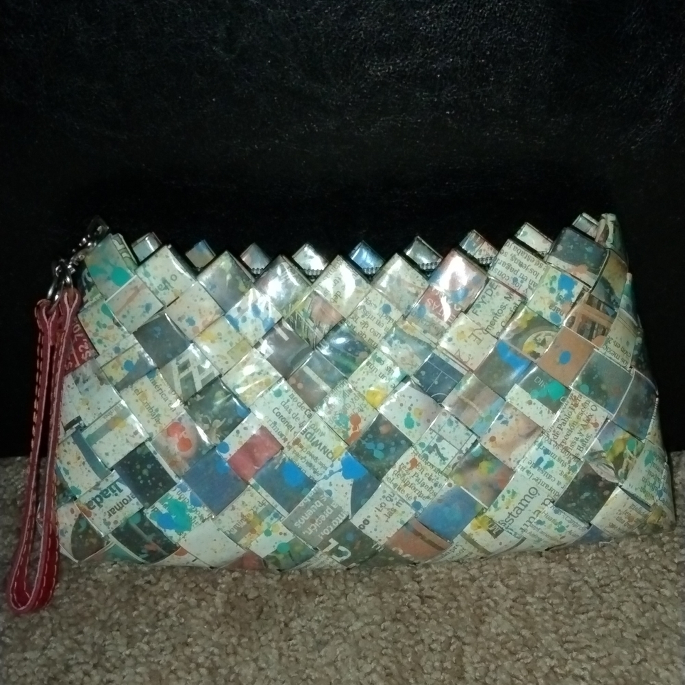 Nahui Ollin Multicolored Clutch Wristlet